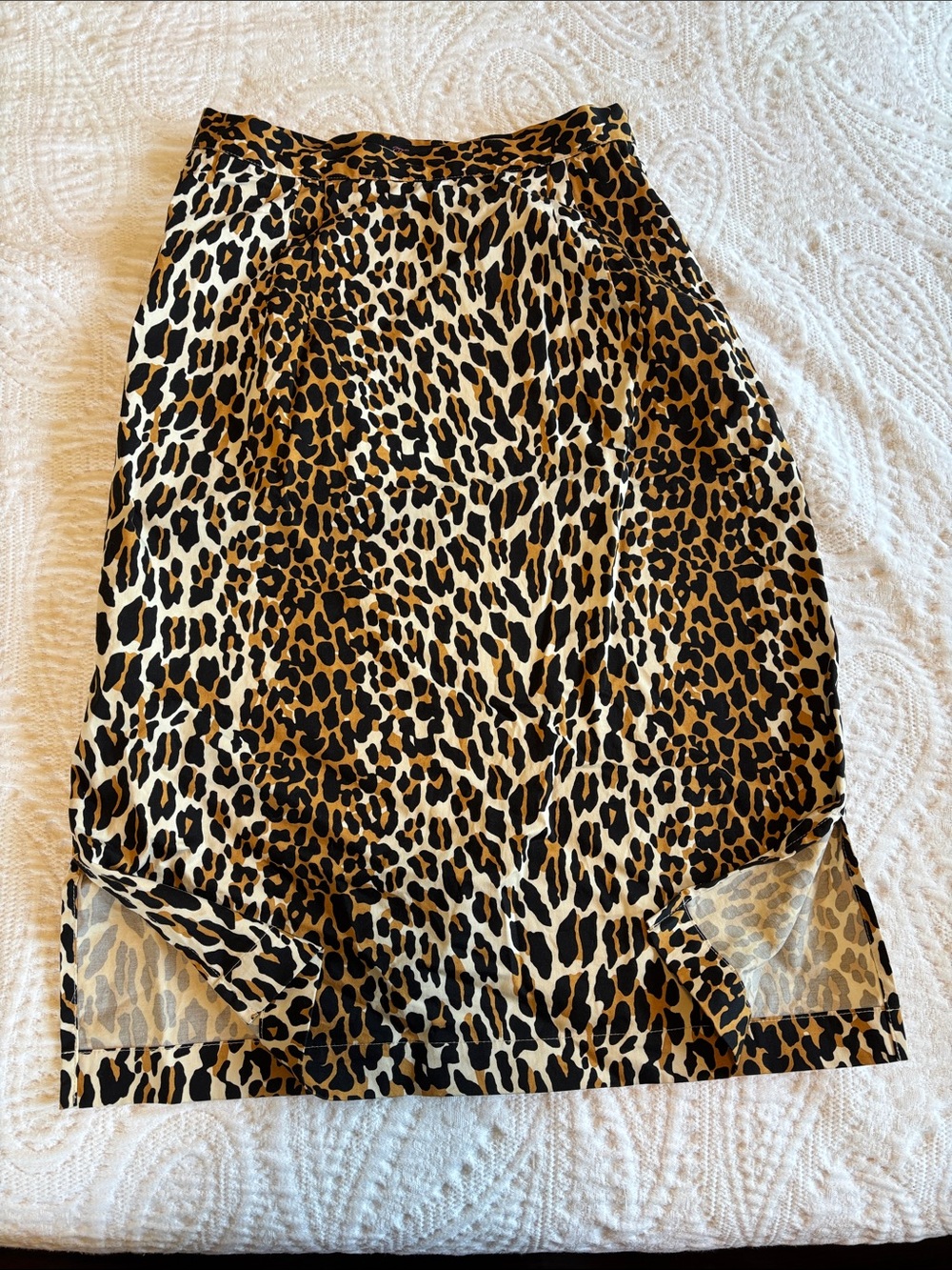 Trashy Diva Leopard Print Cotton Blend Pencil Skirt Size 8 - Picture 5 of 8